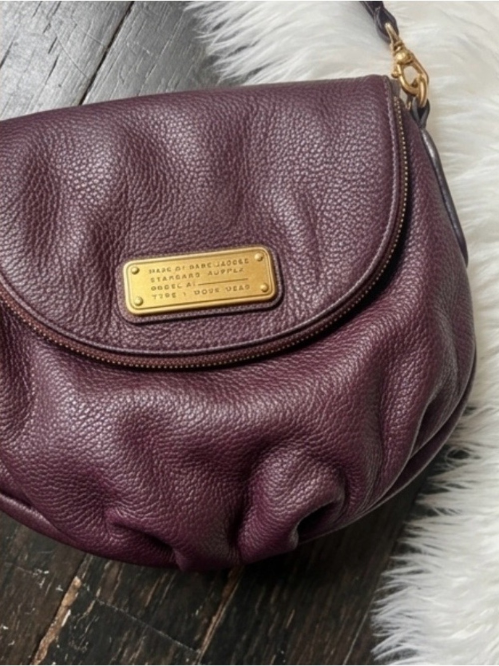 Marc by Marc Jacobs Small Crossbody Bag in Deep Burgundy - Picture 6 of 8